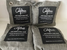 California Home Goods 4 X 200 Grams Bamboo Charcoal Air Purifying Bags - £12.74 GBP
