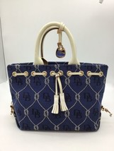 Dooney &amp; Bourke - Vintage Handbag - Blue Monogrammed (DB) Tassels Purse - $37.22