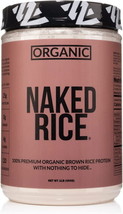 Naked Rice 1Lb - Organic Brown Rice Protein Powder - Vegan Protein Powder, GMO F - £39.79 GBP