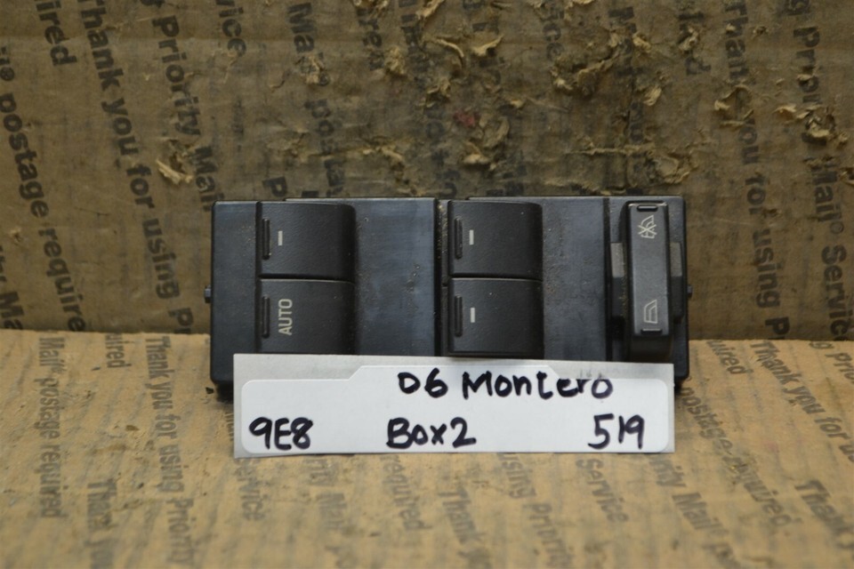 05-07 Mercury Montego Left Driver Master Switch 5F9T14540BG3JA6 Door B 2... - $24.49