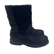 Columbia Shirebrook Waterproof Boots Winter Black Tall Leather Womens Si... - $49.49