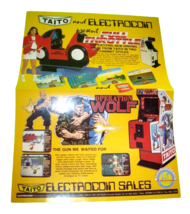 Operation Thunderbolt Full Throttle Video Game Poster FLYER Electrocoin Rare - £35.79 GBP