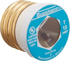 Cooper Bussmann BP/T-10 Type T Plug Fuse Time Delay Fusetron - $30.99