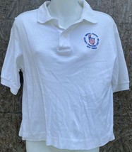 Vintage United States Olympic Training Center San Diego cropped T Shirt Polo M - £11.60 GBP