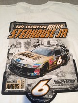 Ricky Stenhouse jr #6 Mustang Ford, 2011 Champ of Nationwide on a new 2XL white  - £15.67 GBP