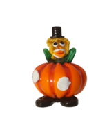 Pumpkin Clown Murano Style Art Glass 6 1/2&quot; - $23.75