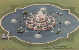 Buckingham Fountain Grant Park Chicago Illinois IL Postcard C56 - £2.39 GBP