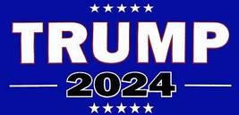 Trump 2024 Blue Vinyl Decal Bumper Sticker - £2.26 GBP