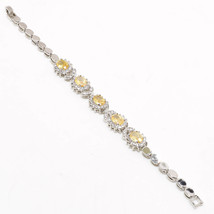Lemon Topaz Handmade Fashion Ethnic Gifted CZ Tennis Bracelet Jewelry 7&quot; SA 2054 - £7.18 GBP
