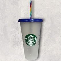 1 x Starbucks Confetti Color Changing Cup with Rainbow Pride Straw Summer 2020 - £30.92 GBP