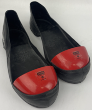 Wilkuro Overshoe Black Red Molded Rubber Steel Toe Safety Cap L Men 10-11 - $25.73
