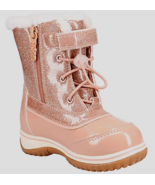 NWB totes kids little girls quackquackpink snow boots sz 8t - $22.72