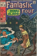 Fantastic Four #90 ORIGINAL Vintage 1969 Marvel Comics Skrull - £38.19 GBP