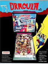 Dracula Pinball Machine FLYER Original 1978 Vintage Halloween Horror Vam... - $32.30