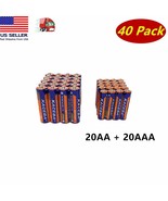 40 Pack AA &amp; AAA Batteries Heavy Duty 1.5v Battery New - £10.90 GBP