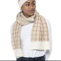 Inc International Concepts Tweed Knit Muffler Scarf Ivory One Size New - £14.60 GBP