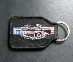 Army Combat Infantry Cib Veteran Honor Embroidered Key Ring 2.75 X 1.75 Inches - $5.84