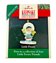 Hallmark Keepsake Ornament Little Frosty Friends w  Bells 1st in Series 1990  - £10.82 GBP