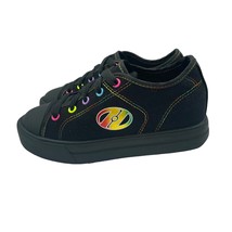 Heelys Classic X2 Black Rainbow Skater Roller Shoes Black Rainbow Youth Kids 1 - $29.69