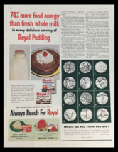 1956 Royal Pudding &amp; Pie Filling Vintage Print Ad - £11.35 GBP