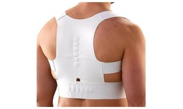 Adjustable Magnetic Posture Back Shoulder Corrector Support Brace Belt T... - $19.73