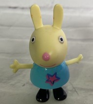 Peppa Pig Rebecca Rabbit Bunny 2.5in Action Figure Toy With Blue Shirt Star - £6.23 GBP