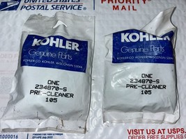 2 Pack of OEM KOHLER TORO AIR Filter-Pre Cleaners 234870S 234870-S (FK1) - £6.29 GBP