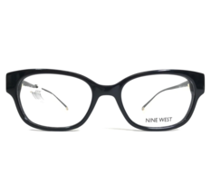 Nine West Eyeglasses Frames NW5108 001 Black Ivory Cat Eye Square 49-17-135 - £22.24 GBP