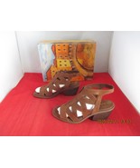 Bella Vita Women&#39;s Jovanah Block Heel Sandals $90 - US Size 7 1/2 - Tan ... - $34.64