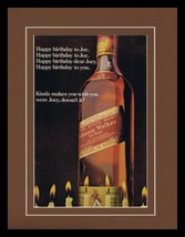 1973 Johnnie Walker Red Whisky Framed 11x14 ORIGINAL Vintage Advertisement - £31.21 GBP