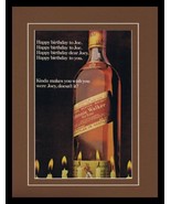 1973 Johnnie Walker Red Whisky Framed 11x14 ORIGINAL Vintage Advertisement - £31.06 GBP