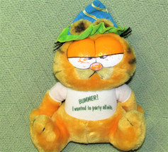 8&quot; Vintage Dakin GARFIELD 1981 I WANTED TO PARTY ALL NIGHT Plush Stuffed... - £8.53 GBP