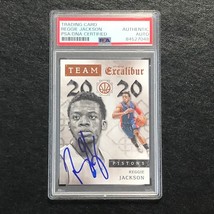 2015-16 Panini Excalibur Team 2020 #14 Reggie Jackson Signed Card Auto PSA/DNA S - £39.95 GBP