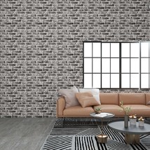 3D Wall Panels with Dark Grey Brick Design 10 pcs EPS - £104.05 GBP