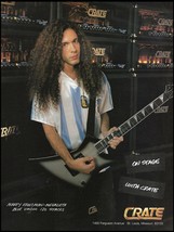 Megadeth Marty Friedman 1998 Crate Blue Voodoo Stack Amps advertisement ... - $4.23