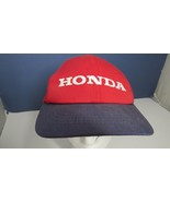 Vintage Honda Adjustable Snapback Size Kid Trucker Hat Red made in USA p... - £16.34 GBP