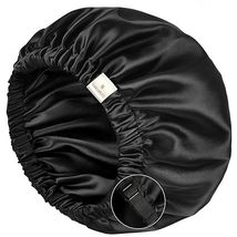 Silk Bonnet for Sleeping Satin Bonnet Hair Bonnet for Women and Men Double Layer - £22.57 GBP