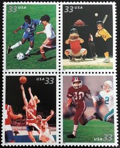 2000 33c Youth Team Sports, Block of 4 Scott 3399-3402 Mint F/VF NH - $2.49