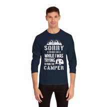 Unisex Classic Long Sleeve T-Shirt 100% US Cotton Comfy Casual Meme Camper Trail - £26.19 GBP+