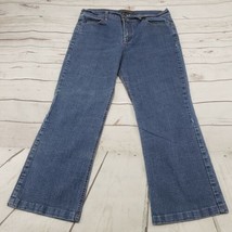 Nine West Jeans Size 14 W34&quot;xL27&quot; Straight Leg Jeans Blue Denim Pants Hi... - $29.69