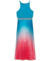 Rare Editions  Girls Ombre Pleated Charmeuse Dress - $27.52