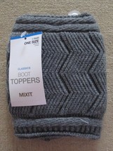 NWT Knit Boot Topper by MIX-IT One Size Gray – See Description - £10.18 GBP