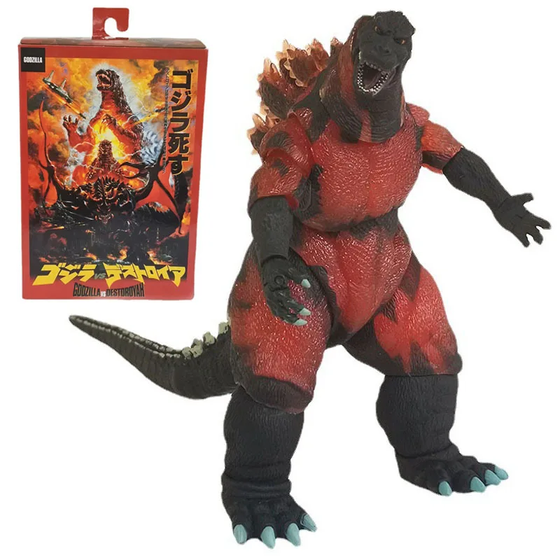 NECA 1995 Movie Version Red Fire Godzilla Burning Articulated PVC Action... - £33.35 GBP+