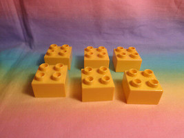 LEGO Duplo 6 Replacement Bricks Yellow 2 X 2 Dot - £1.48 GBP