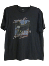 City Streets America Living The American Dream T-Shirt Eagle Size XL Bla... - £7.12 GBP