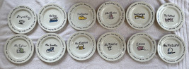 12 Pottery Barn Millennium Series Decade Salad Dessert Plates Complete Set Mint - $74.99