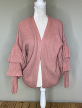 sans souci NWT women’s open front cardigan sweater Size S pink R7 - $15.06