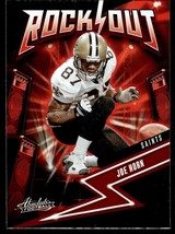 2023 Panini Absolute Joe Horn New Orleans Saints #9 RockOut Insert - £0.95 GBP