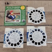 1955 Woody Woodpecker Andy Panda Chilly Willy 3 Reels Sleeves View Master 821 - $9.85