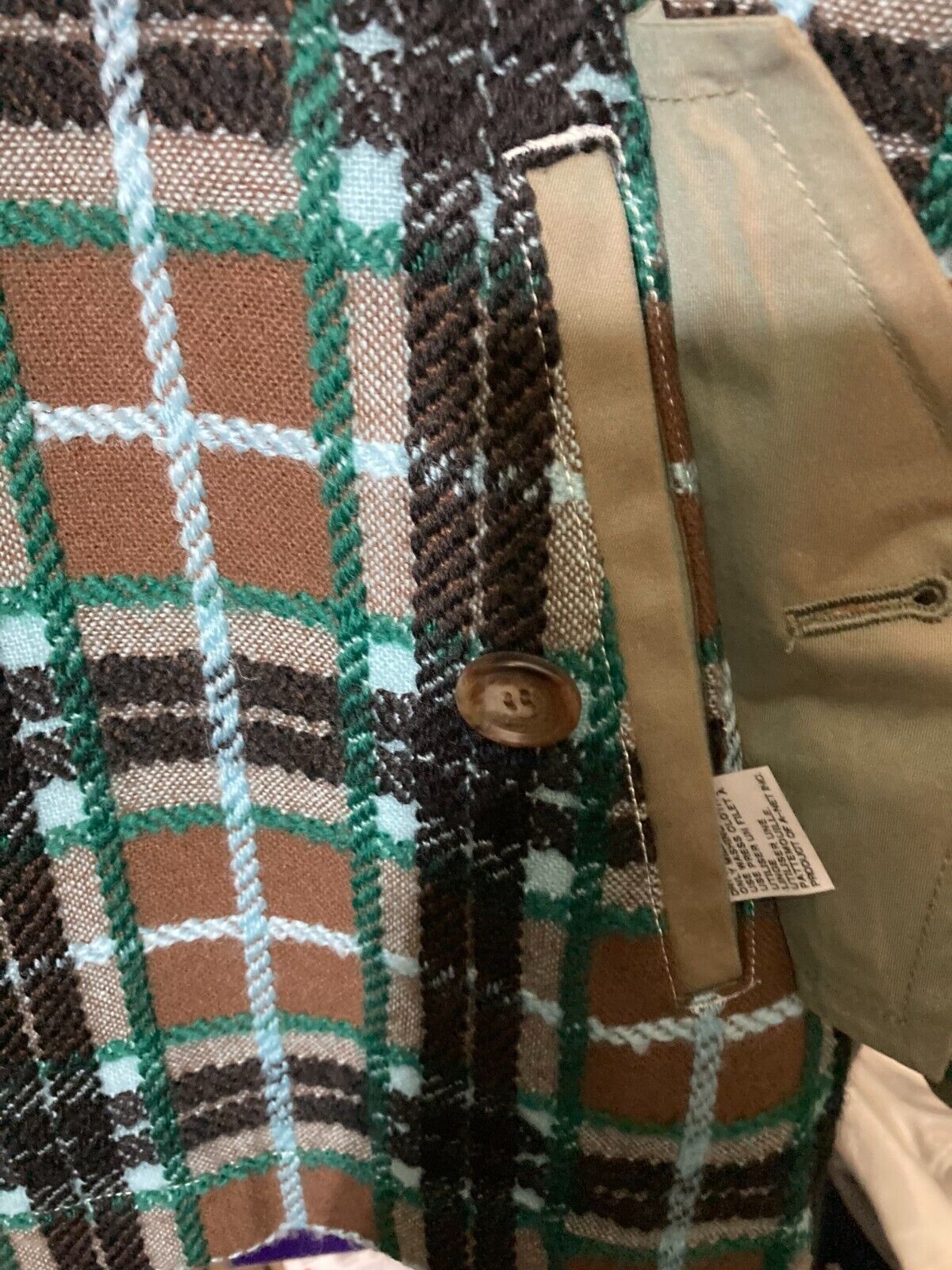 Zucca Men's 10 ROVING TARTAN CHECK Jacket Multicolor-Medium Item image 6